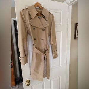 Burberry Beige Double-Breasted Trench Coat